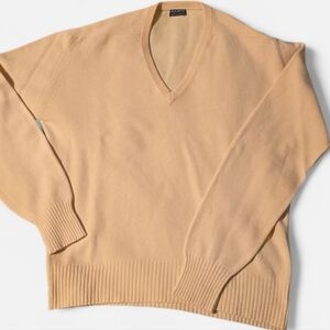 Vintage Brooks Brothers Yellow Pure Cashmere